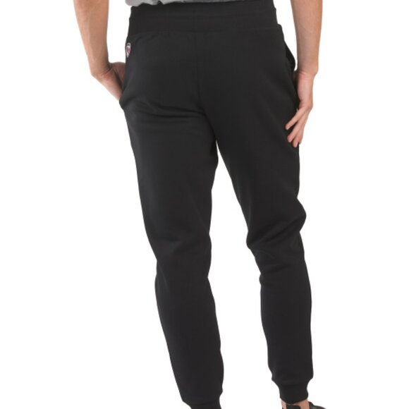 NEW ROSSIGNOL Logo Fleece Pants black for men 367mn - Picture 2 of 2